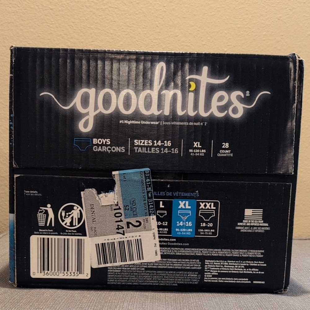 Goodnites Boys Nighttime Underwear XL